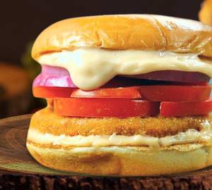 Aloo Tikki Cheese Burger