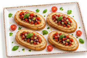 Hummus Bruschetta