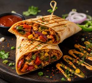 Spicy veg wrap