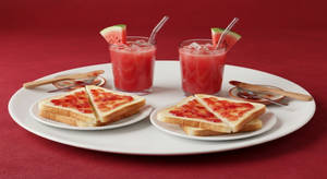 2set Bread Jam + Watermelon Juice