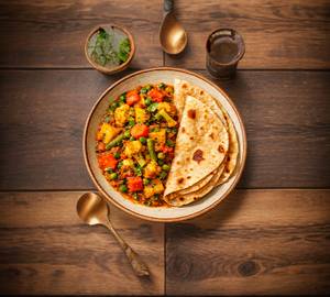 Mix veg + 4 Roti Combo