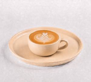 Hot Flat White Coffee