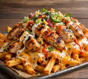 Loaded Chicken With Fries