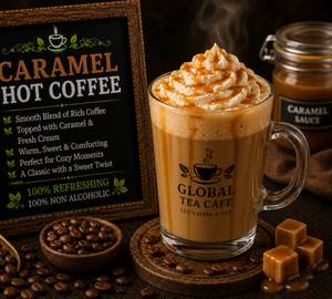 Caramel hot coffee