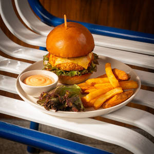 Chicken Cordon Bleu Burger
