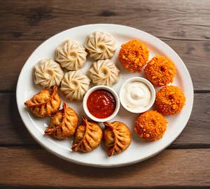 Chicken Momos Platter (12 pcs)