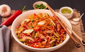 Chicken Chilli - Garlic Noodles
