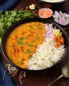 Dal + Rice + Salad & Acchar