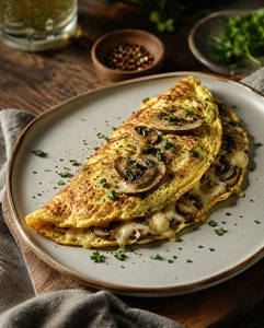 Cheese & Mushroom Egg Omlette