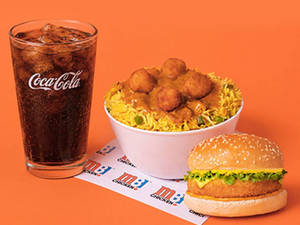 Veg Rice Bowl & Veg Burger
