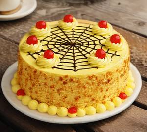 Eggless Butterscotch Cake 
