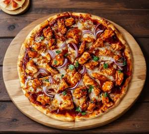Chicken tikka pizza