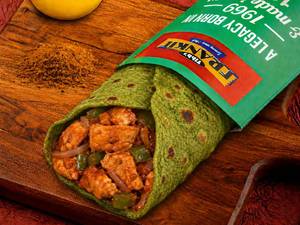 Paneer Tikka Spinach Frankie Roll