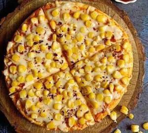 Cheese corn pizza