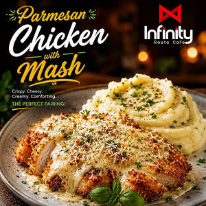 Parmesan Chicken With Mash