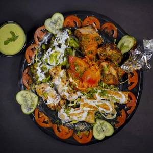 Non Veg Platter ( Chicken Malai Tikka, Junglee Chicken Wings, Fish Ajwaini Tikka, Tandoori Chicken )