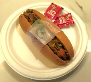 Italian veg hot dog