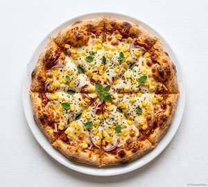 Cheese corn pizza