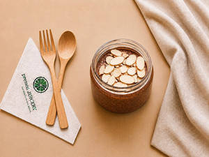 Belgium Dark Chocolate Oats Jar [195 Kcal]