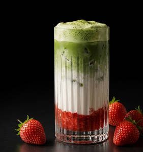 Strawberry Matcha Latte