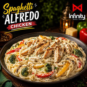 Spaghetti Alfredo Pasta (chicken)
