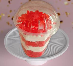 Red Velvet Glass Cake