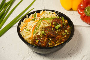 Noodles with Veg Manchurian Gravy Combo