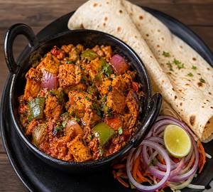 Kadai Chaap Mini Meal (Red Gravy)