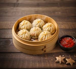 Chicken Steamed Momos [6 Pieces]
