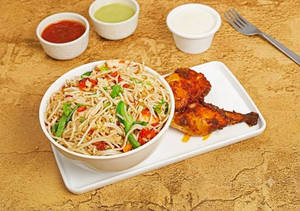 Chicken Noodles + Quarter Grill Chicken