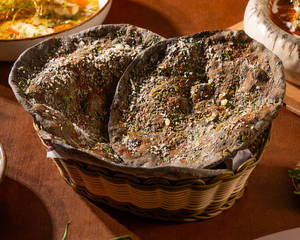 Charcoal Feta Cheese Roti