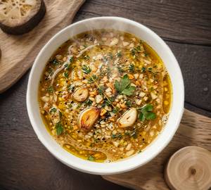 Hot garlic soup