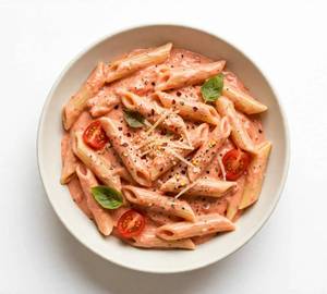 Pink sauce pasta