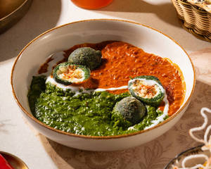 Yin Yang Kofta With Charcoal Roti