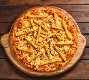 Fries pizza