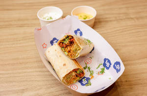 Chipotle Sweet Potato With Chocolate Mole Sauce Burrito Wrap