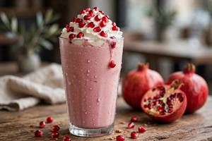 Pomegranate milkshake