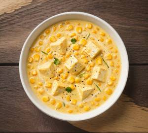 Paneer corn soup