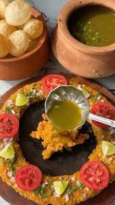Red masala panipuri