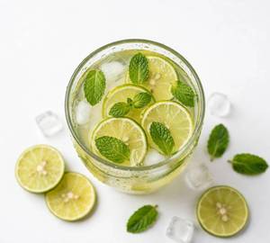 Lime soda water