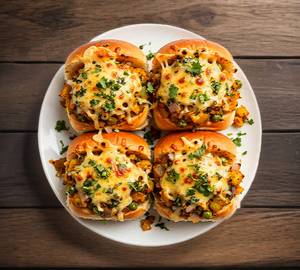 Cheesy masala pav