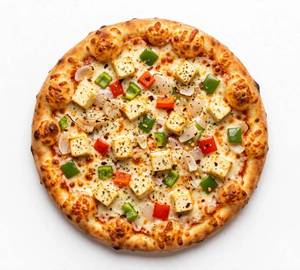 Paneer loaded pizza