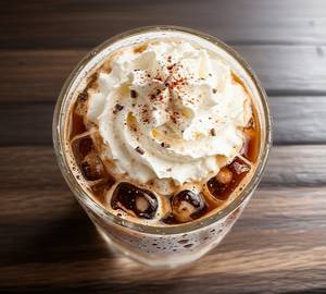 Cold coffee with ice