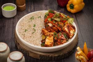 Tandoori Grilled Paneer Tikka Bowl With Brown Rice