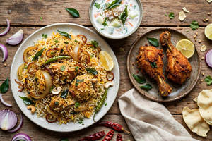 Chicken Biriyani With Chicken Fry 2pc