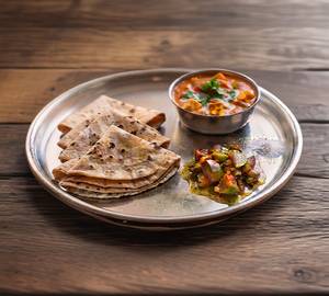 Paneer Butter Masala + 4 Butter Roti (No Onion/Garlic)