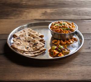 Kaju Paneer Curry + 4 Butter Roti (No Onion/Garlic)
