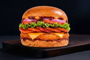 BBQ Chicken Pepperoni Burger