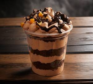 Choco chips jar cake