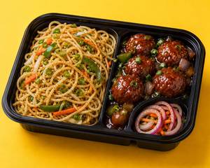 Veg Manchurian Gravy With Noodles